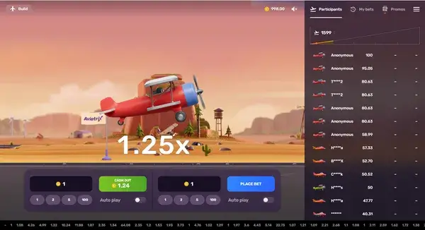 plane in mid-air during a live round in Aviatrix
